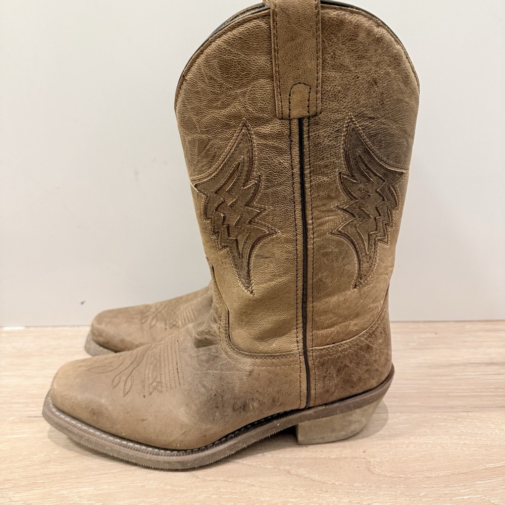 Laredo Men Western Boots Cowboy Sz 8.5 EW Square Toe